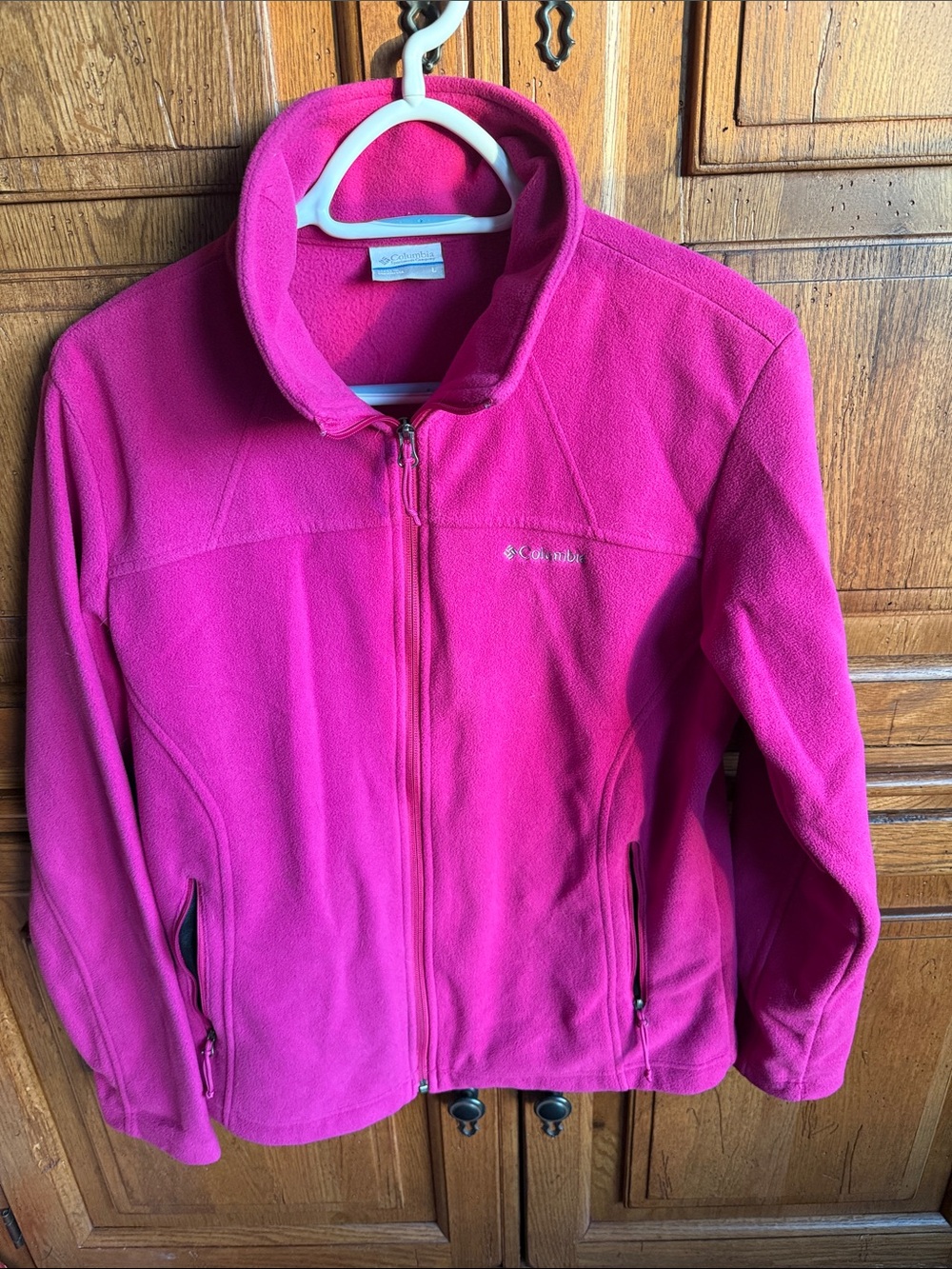 Columbia Hot Pink Full-Zip Fleece Jacket for Kids